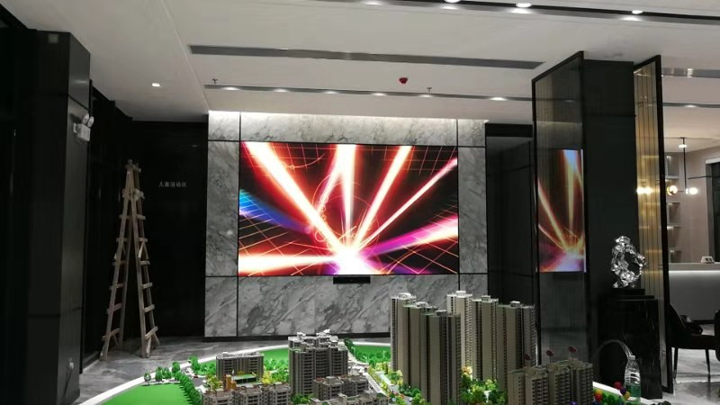廣州順豐翠園樓盤(pán)室內(nèi)高清P1.86全彩LED顯示屏